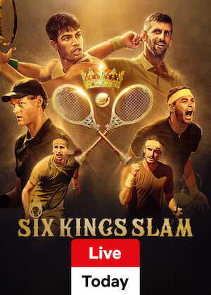 Netflix: Six Kings Slam | <strong>Opis Netflix</strong><br> Sześciu pretendentów. Jedna korona. Najlepsi tenisiści świata wchodzą na kort w saudyjskim Rijadzie, aby wziąć udział w pokazowym turnieju transmitowanym na żywo. | Oglądaj serial na Netflix.com